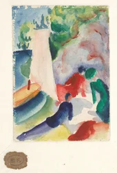 Picknick am Strand (Picknick nach dem Segeln), 1913
